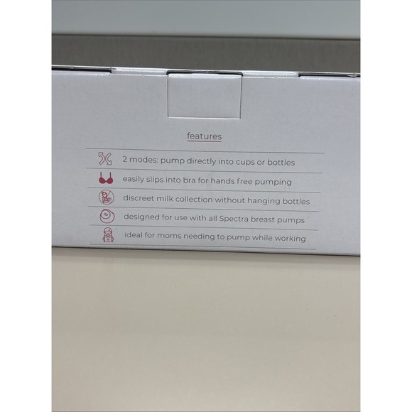 Spectra CaraCups 28mm Wearable Hands Free Breast Pump Accessory MM012225 Sealed - Picture 3 of 8